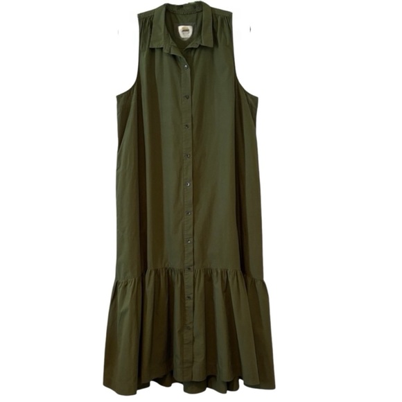 Anthropologie Maeve Green Size M Maxi Dress. - Picture 2 of 3